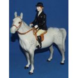 A Beswick Huntswoman, grey, 1730, gloss