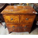 A 19th century mahogany night commode,