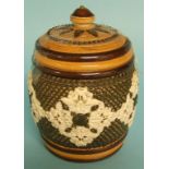 A Doulton Lambeth stoneware tobacco jar and cover, 13.