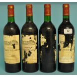 Four bottles of Chateau Pontet Canet Paullac,