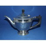 A silver teapot, Birmingham 1929, approx. 15.