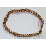 EXTRA LOT: A 9ct gold bracelet, approx. 16.