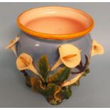 A majolica style jardiniere,