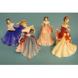 A Royal Doulton figure, Ruth, HN4099, Hazel, HN3167, and nine others (11) Condition report Report by