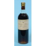 A bottle of Chateau d'Yquem,