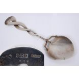 An Art Nouveau Liberty & Co silver spoon,