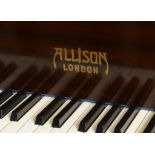 An Allison baby grand piano, on tapering square legs,