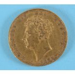 A George IV sovereign,