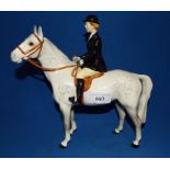 A Beswick Huntswoman, grey, 1730, gloss Condition report Report by NG

Firing crack around