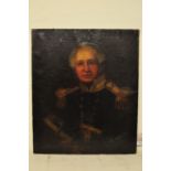 WITHDRAWN:  E M Cannon, a half length portrait of a seated naval officer, oil on canvas, signed, 76.