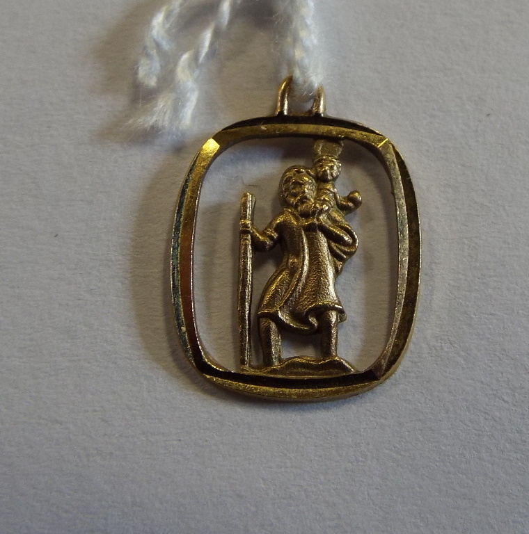 A 9ct gold St Christopher, other yellow - Image 2 of 2