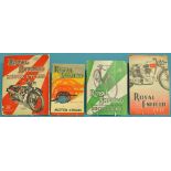 A run of Royal Enfield motorcycle sales brochures from 1925 to 1970,