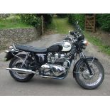 A 2006 Triumph Bonneville T100, registration number HF56 EGJ, frame number SMTTJ9152G6255344,