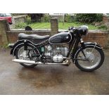 A 1959 BMW R50, registration number 425 MPA, frame number 561072, engine number 561072, black.