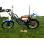 EXTRA LOT:  A 1977 Ossa 250 Mick Andrews replica, registration number MOW 661R, black and white.