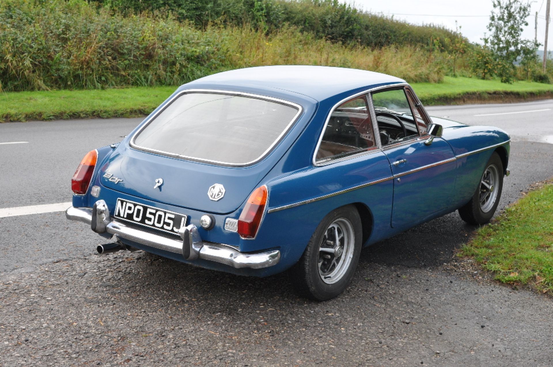 A 1971 MG B GT, registration number NPO 505J, teal blue. - Image 3 of 6