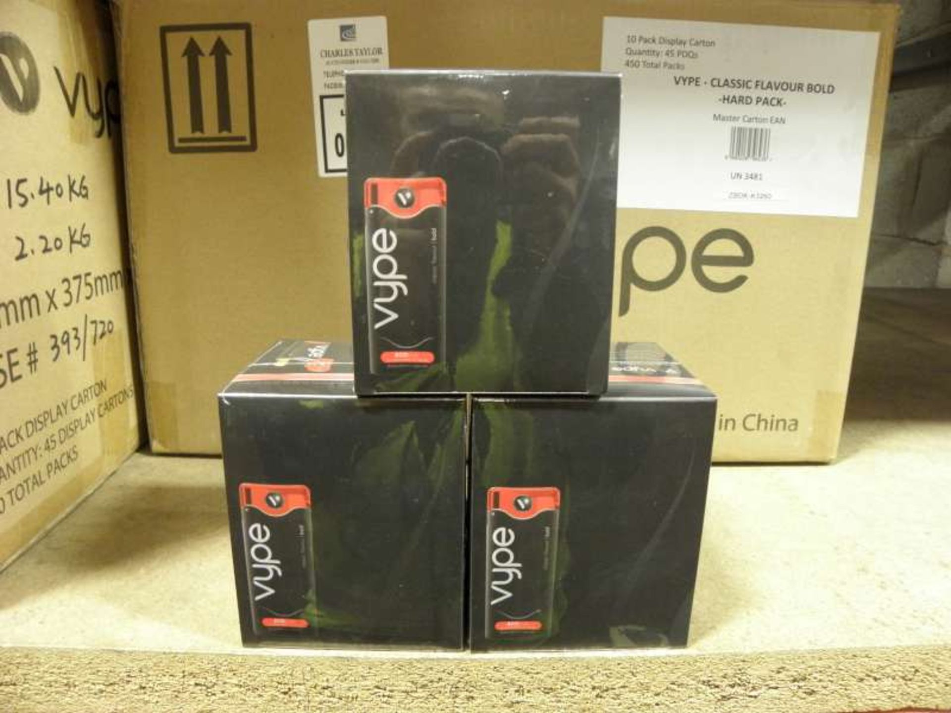 450 X VYPE CLASSIC FLAVOUR BOLD E - CIGARETTES IN 1 BOX