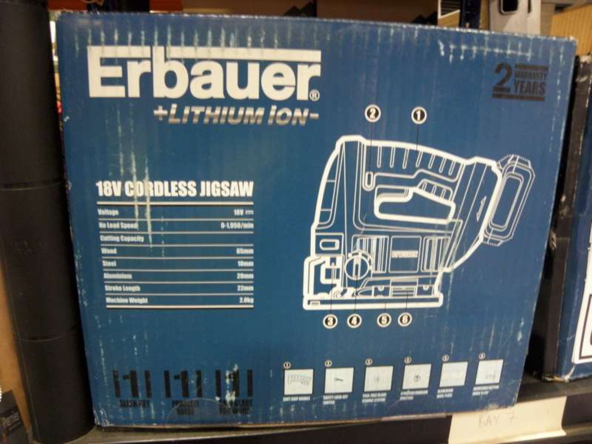 12 X ERBAUER JIGSAWS ( PLEASE NOTE BATTERY REQUIRED )