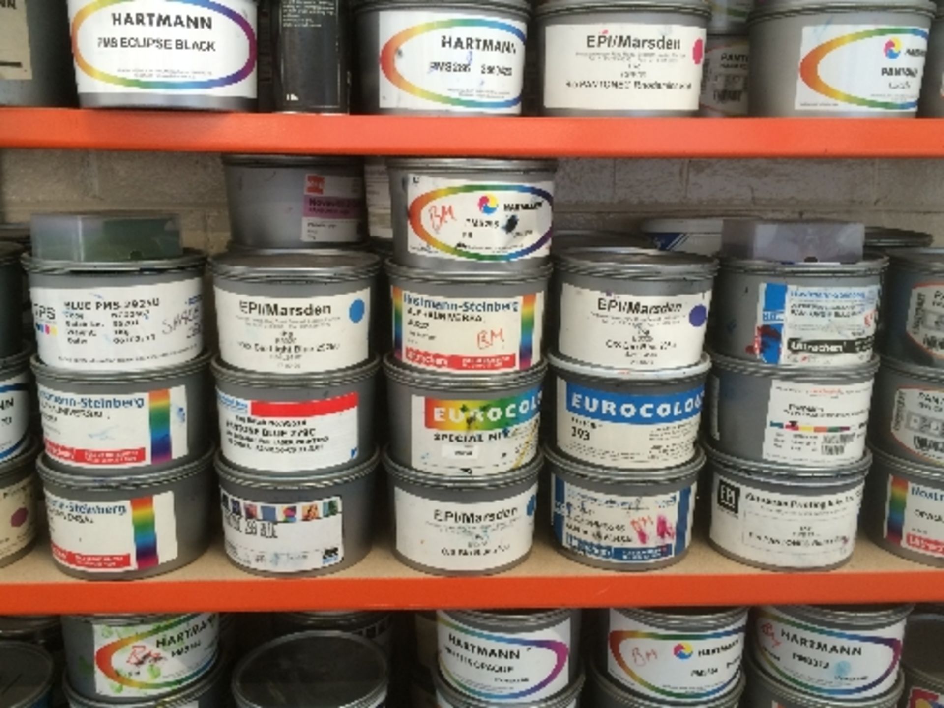 Contents of rack including large quantity of full and part tubs of various printer inks, including - Image 4 of 5