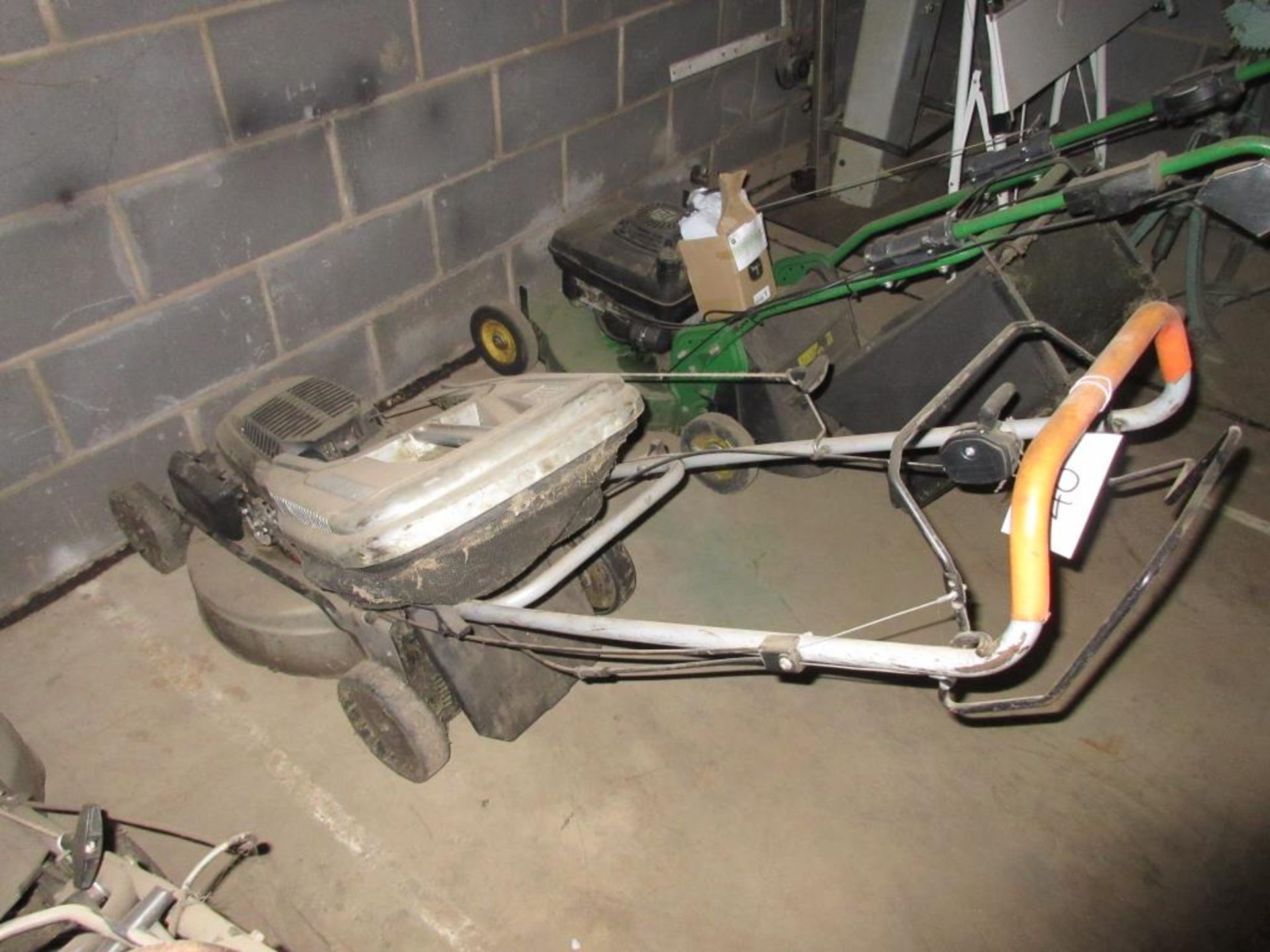 AL-KO pedestrian mower complete with collector