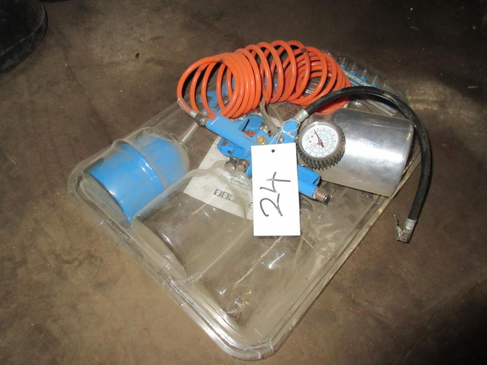 Pneumatic paint sprayer and airline