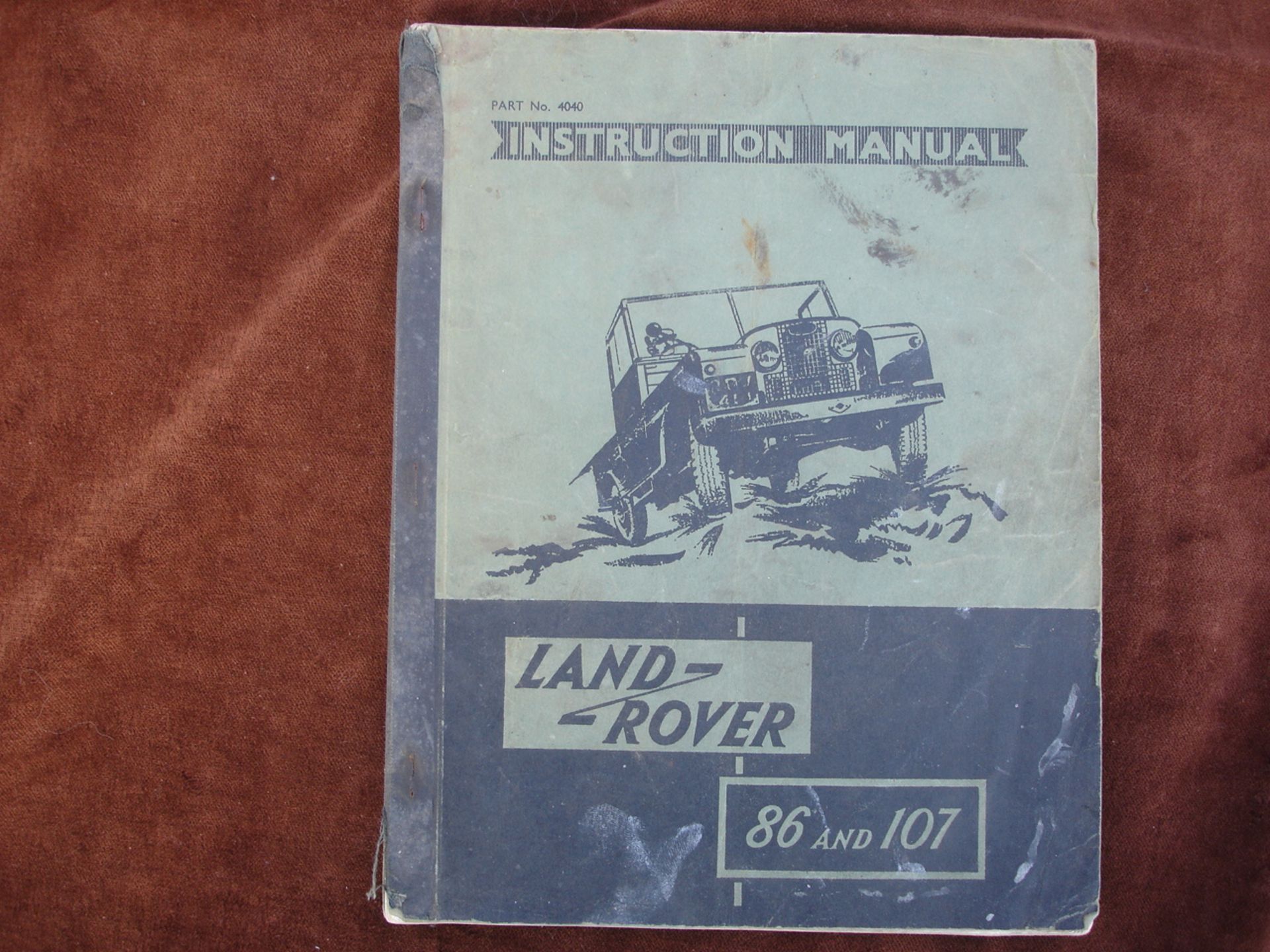 Land Rover Series I instruction manual 1954