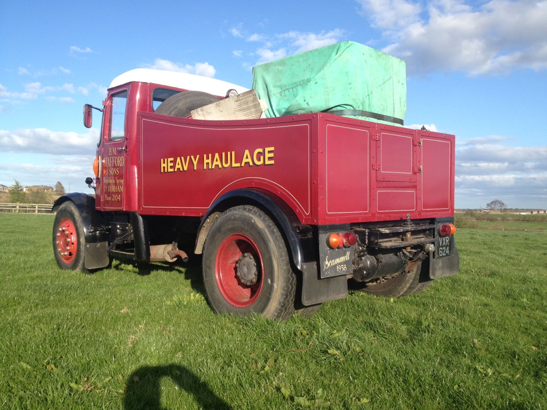 1958 Scammell MU17 ballast tractor fitted with 680 Leyland diesel engine.  Reg No. VXR 624 Chassis - Image 4 of 7