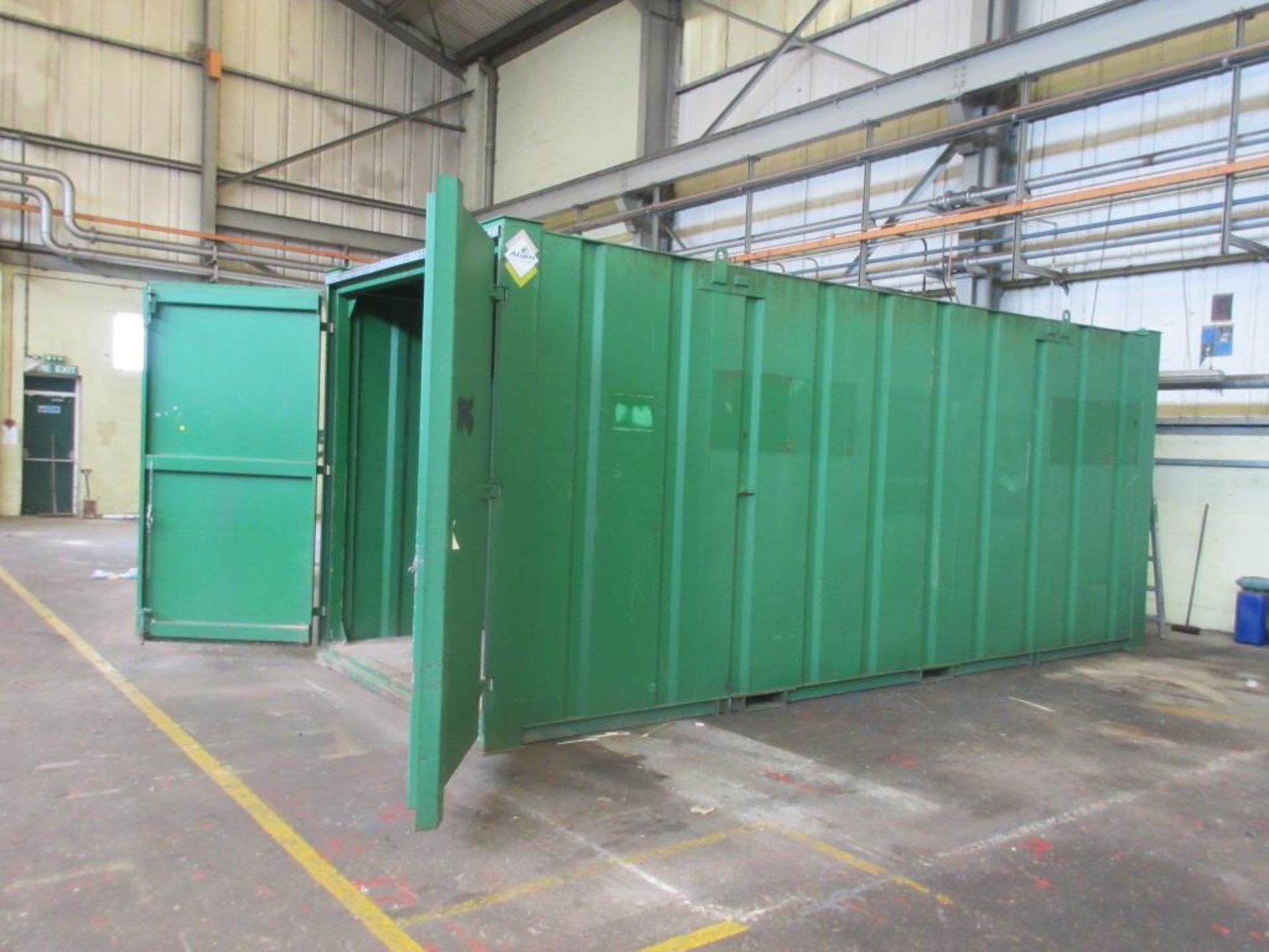 2007 Alsim 20ft metal container c/w electrics and lights