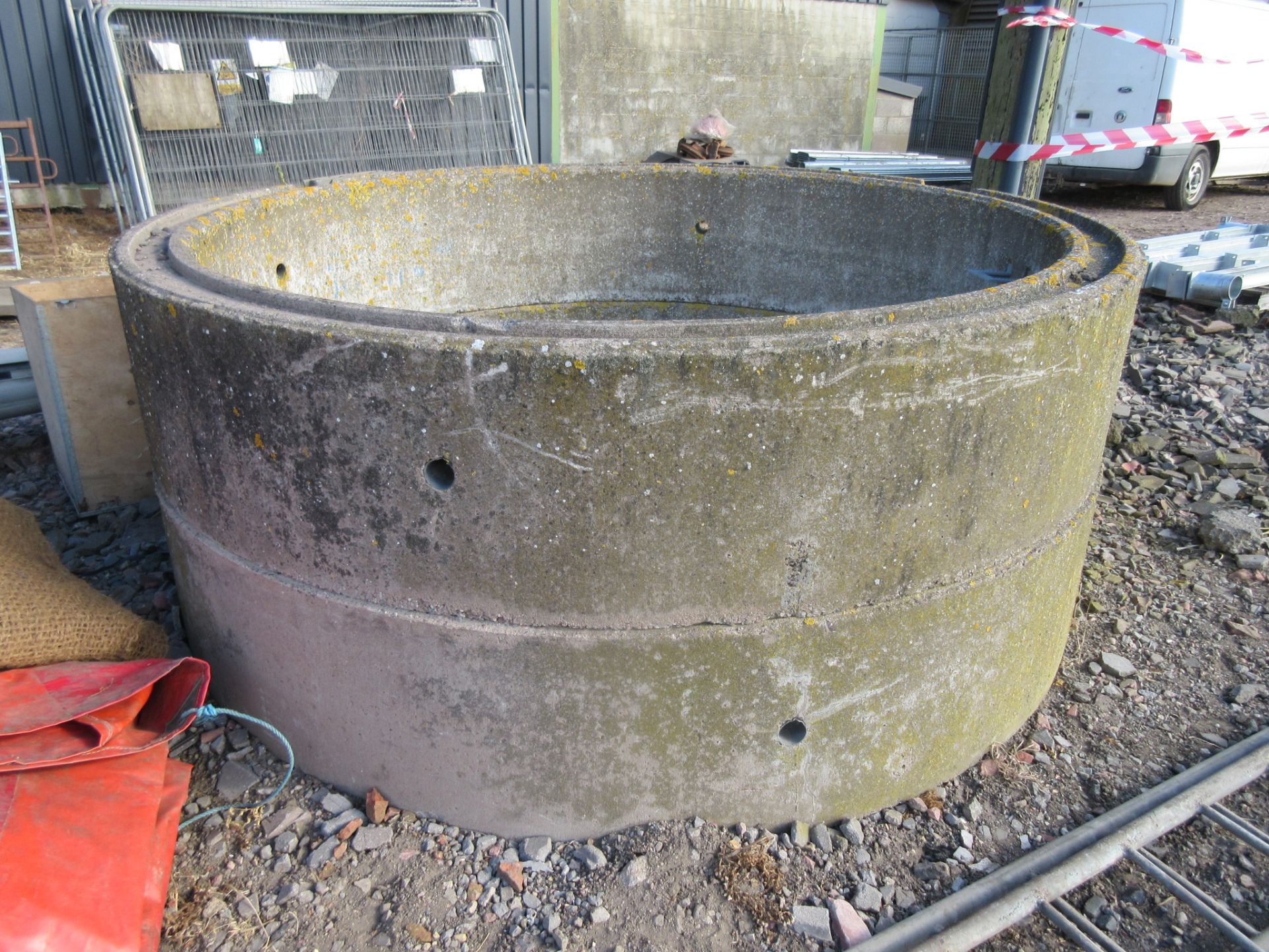 2no. concrete gulley pipe sections