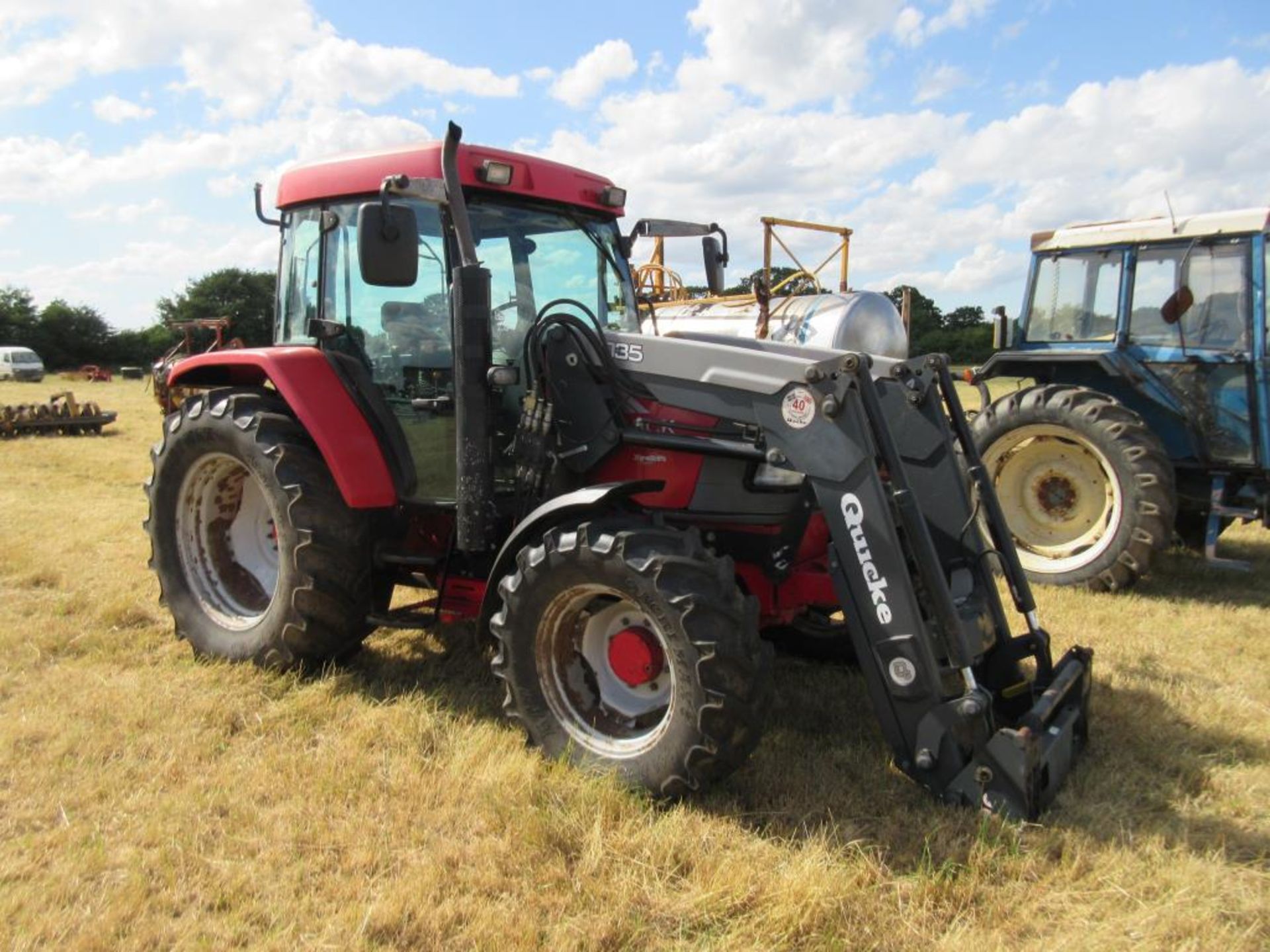 2006 McCORMICK CX105 4wd TRACTOR Fitted with Xtrashift and Quickie Q35 front loader. Reg. No. HX56