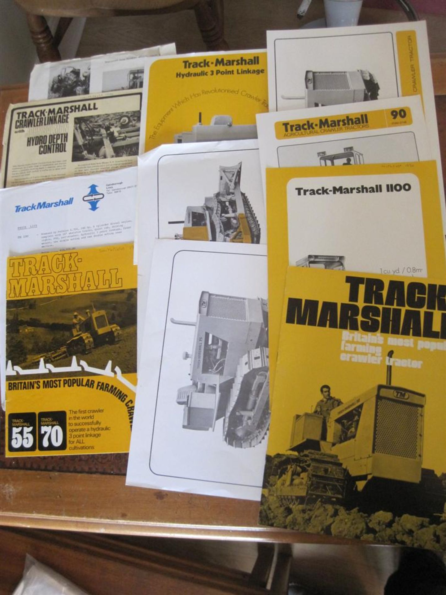 Track Marshall brochures, flyers, etc.  1960s/70s