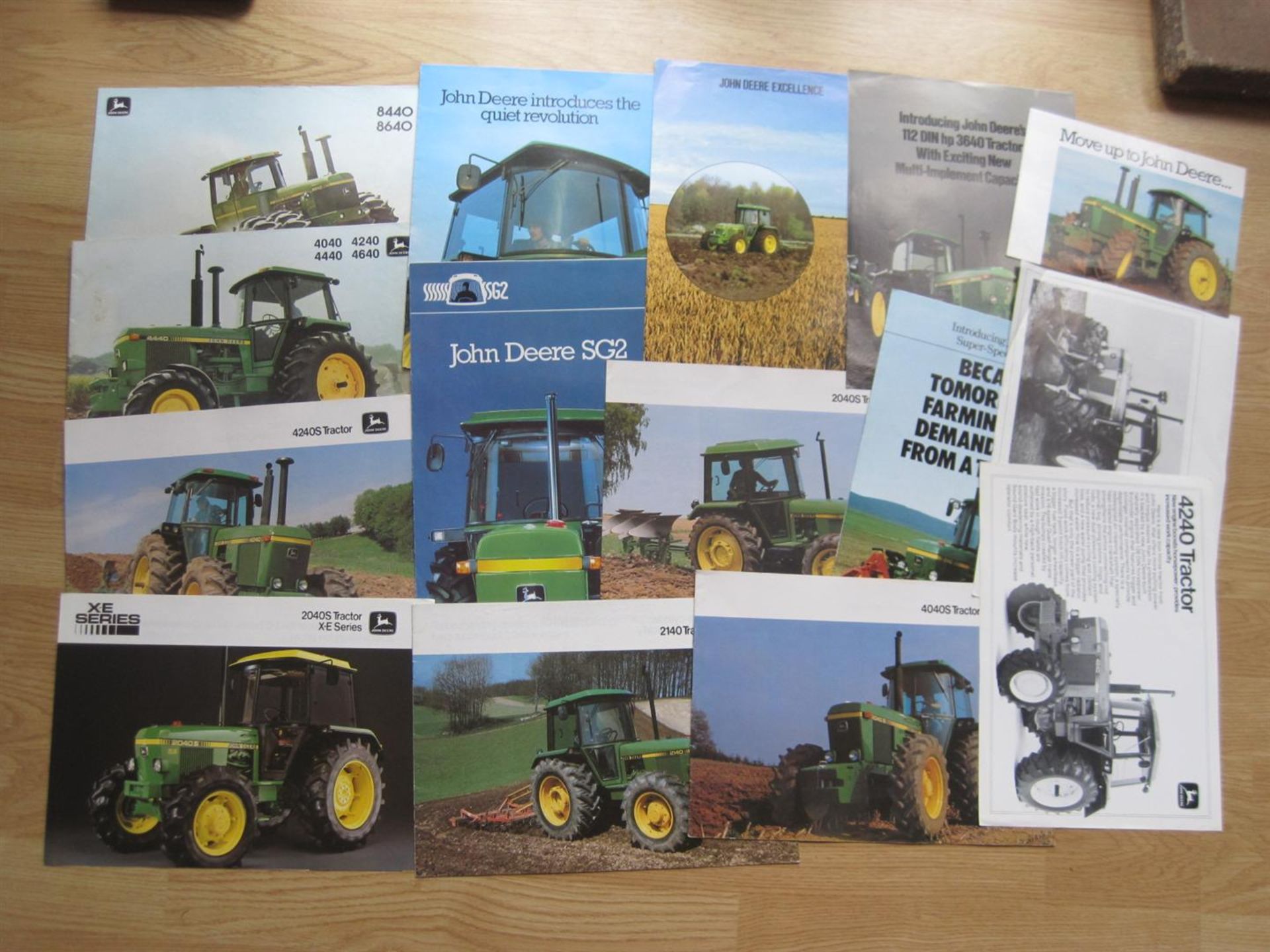 John Deere, a quantity of tractor brochures for 2000 & 4000 Series, etc.  All in fine condition (