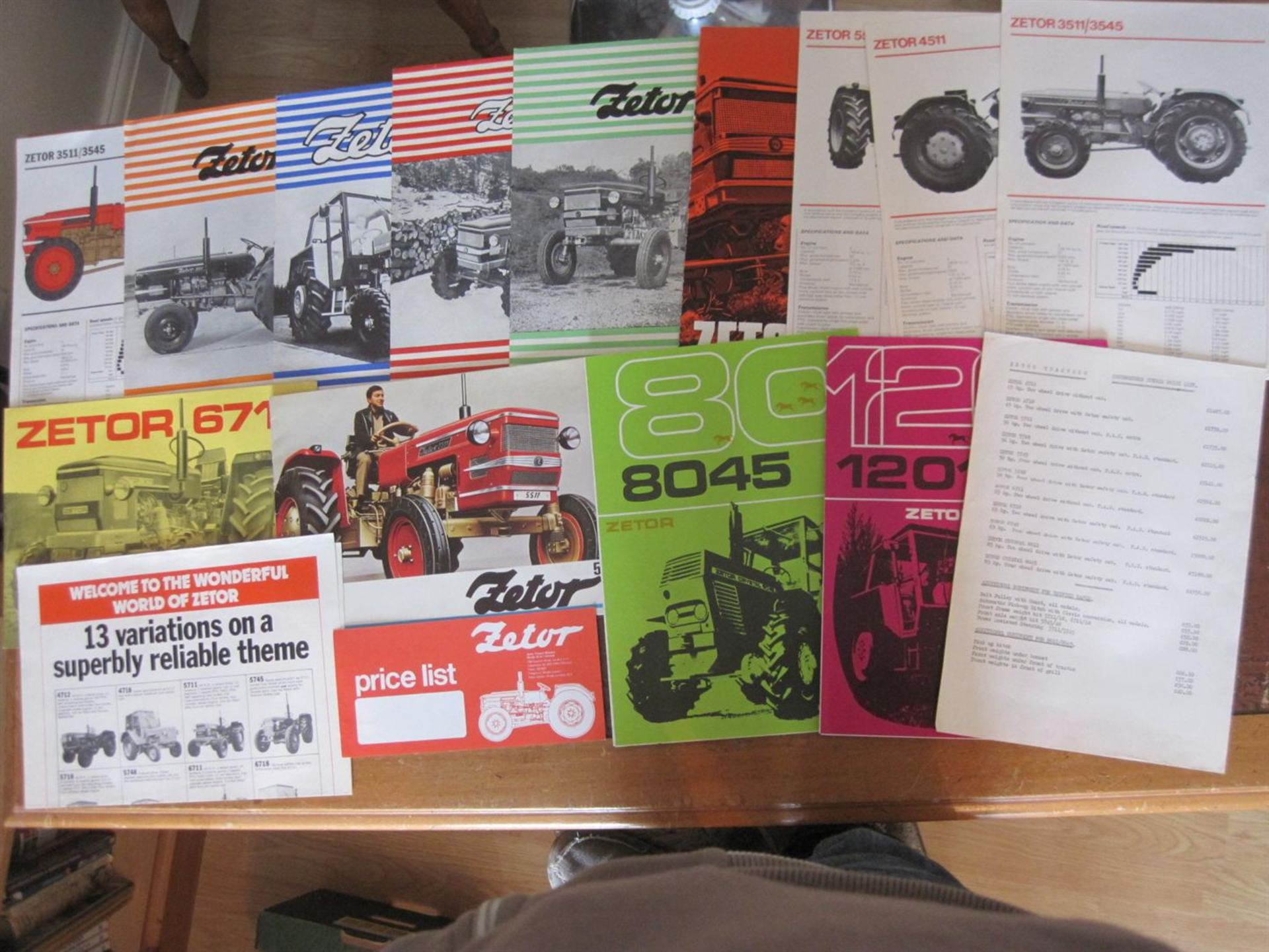 Zetor, a quantity of tractor brochures, price lists, etc. c1970