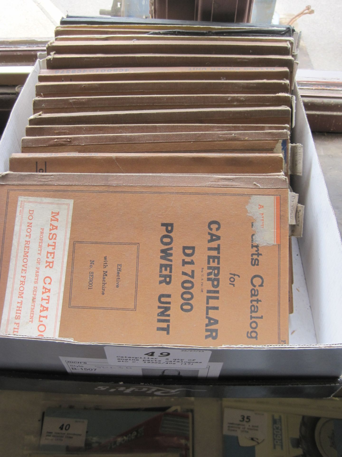 Caterpillar, a qty of engine parts catalogues etc c. 1930s/40s (17)