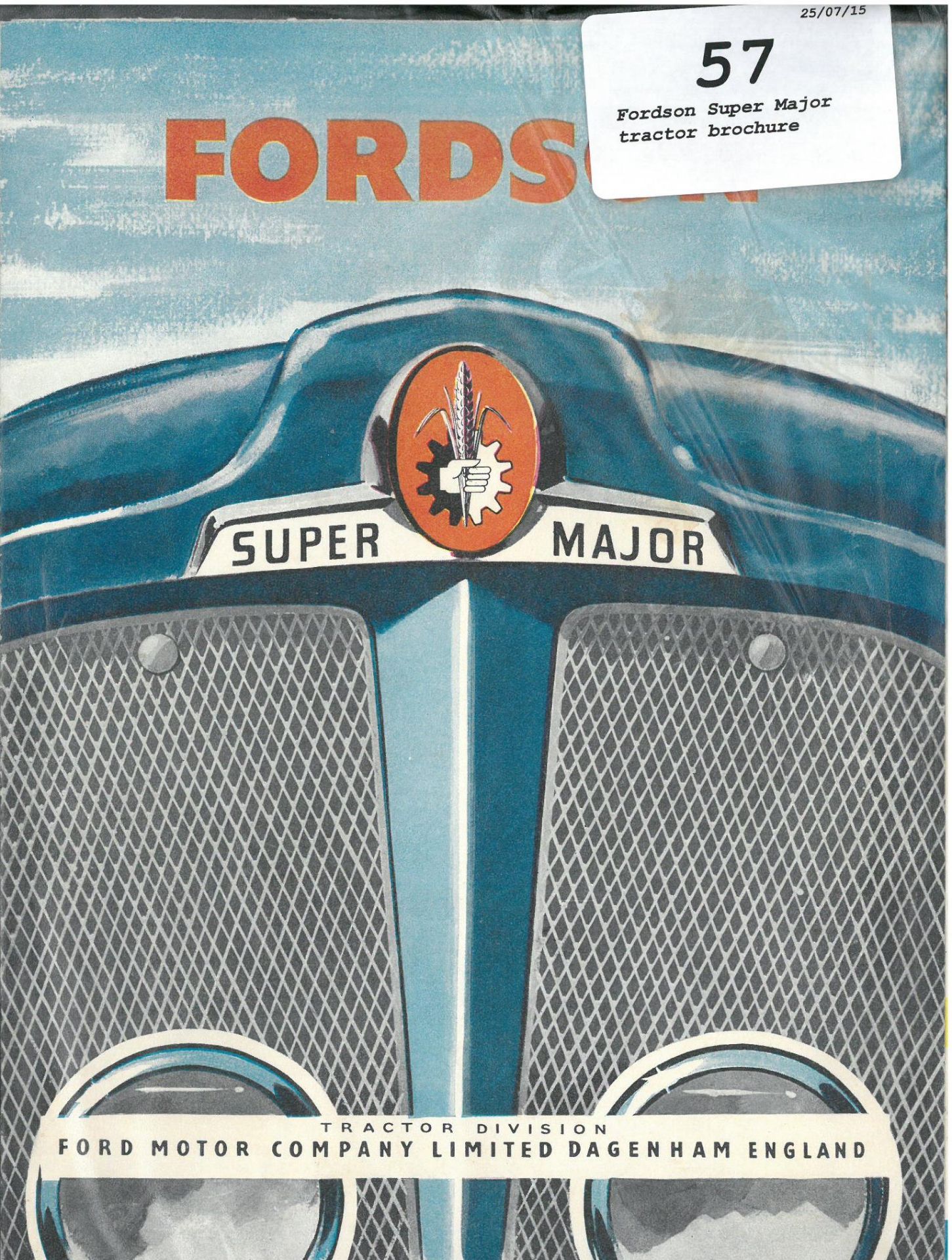 Fordson Super Major tractor brochure