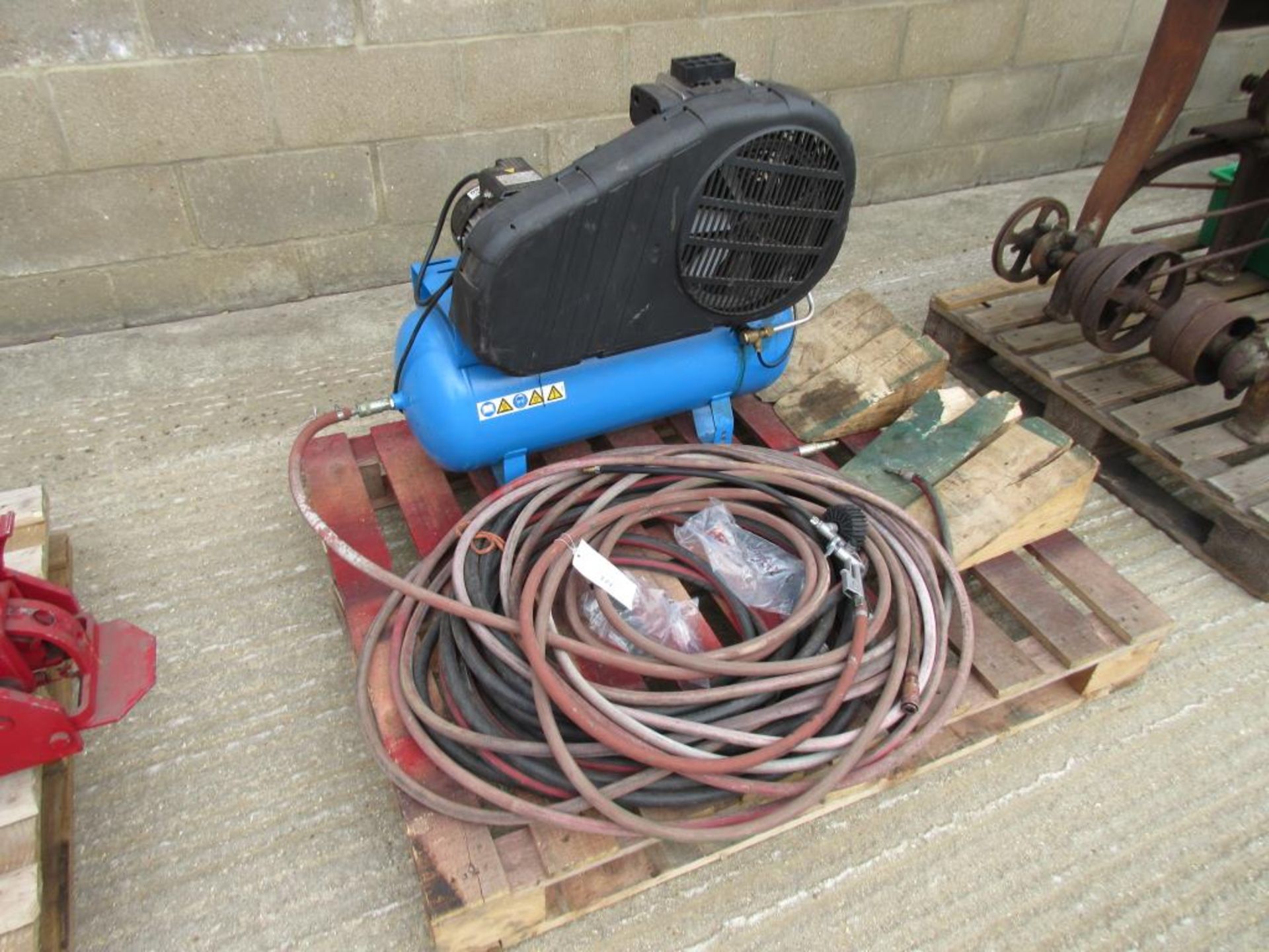 ABAC 50hp 2 B259-50 single phase workshop compressor on trolley