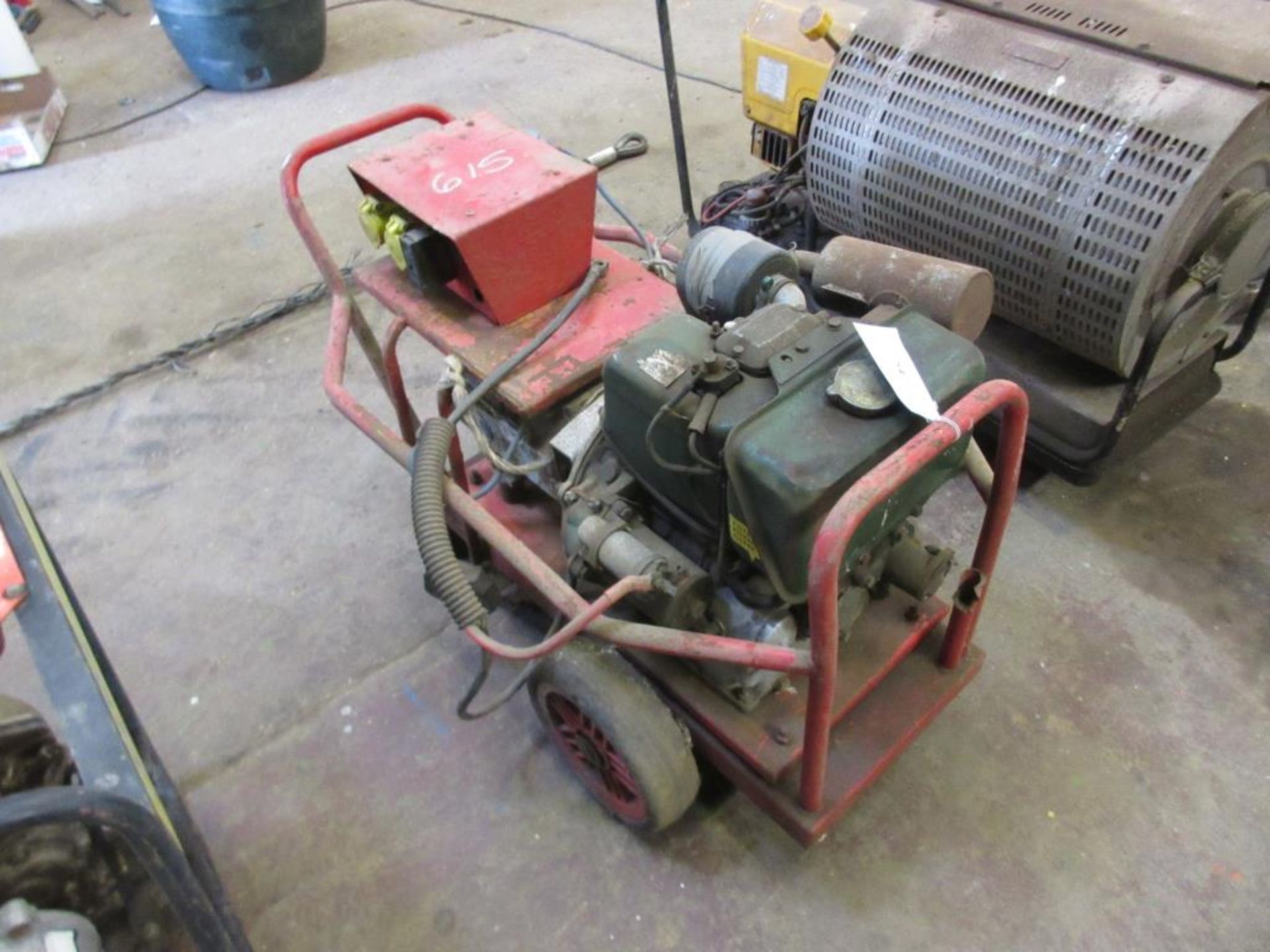 Mobile generator with Lister diesel engine