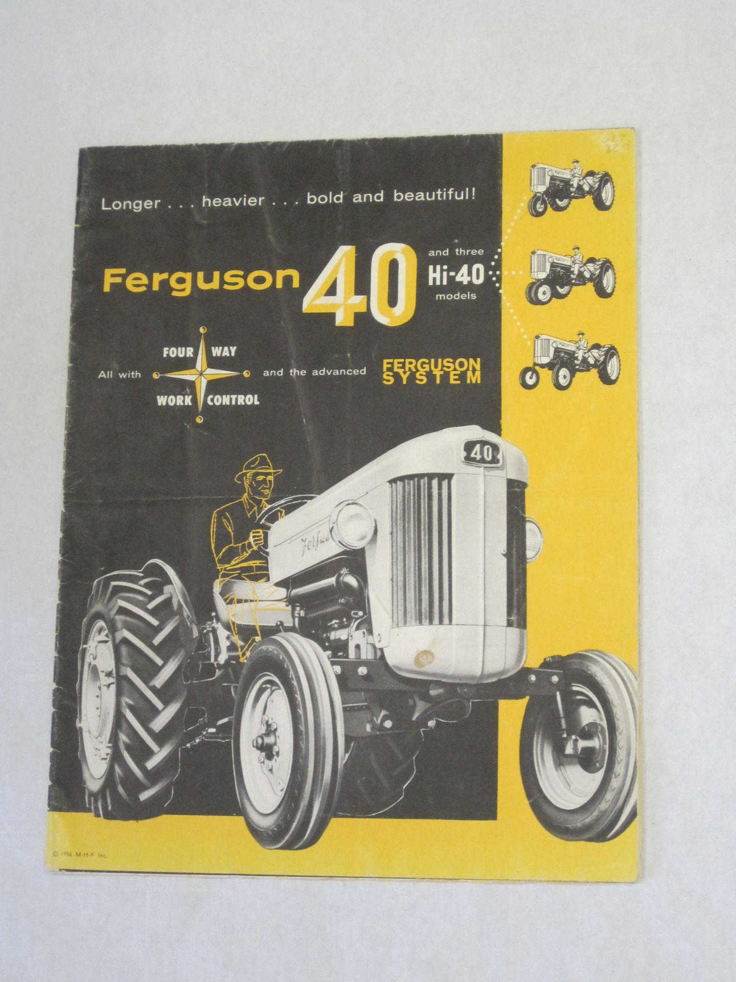 Ferguson 40 a double sided fold out brochure/poster, 1956