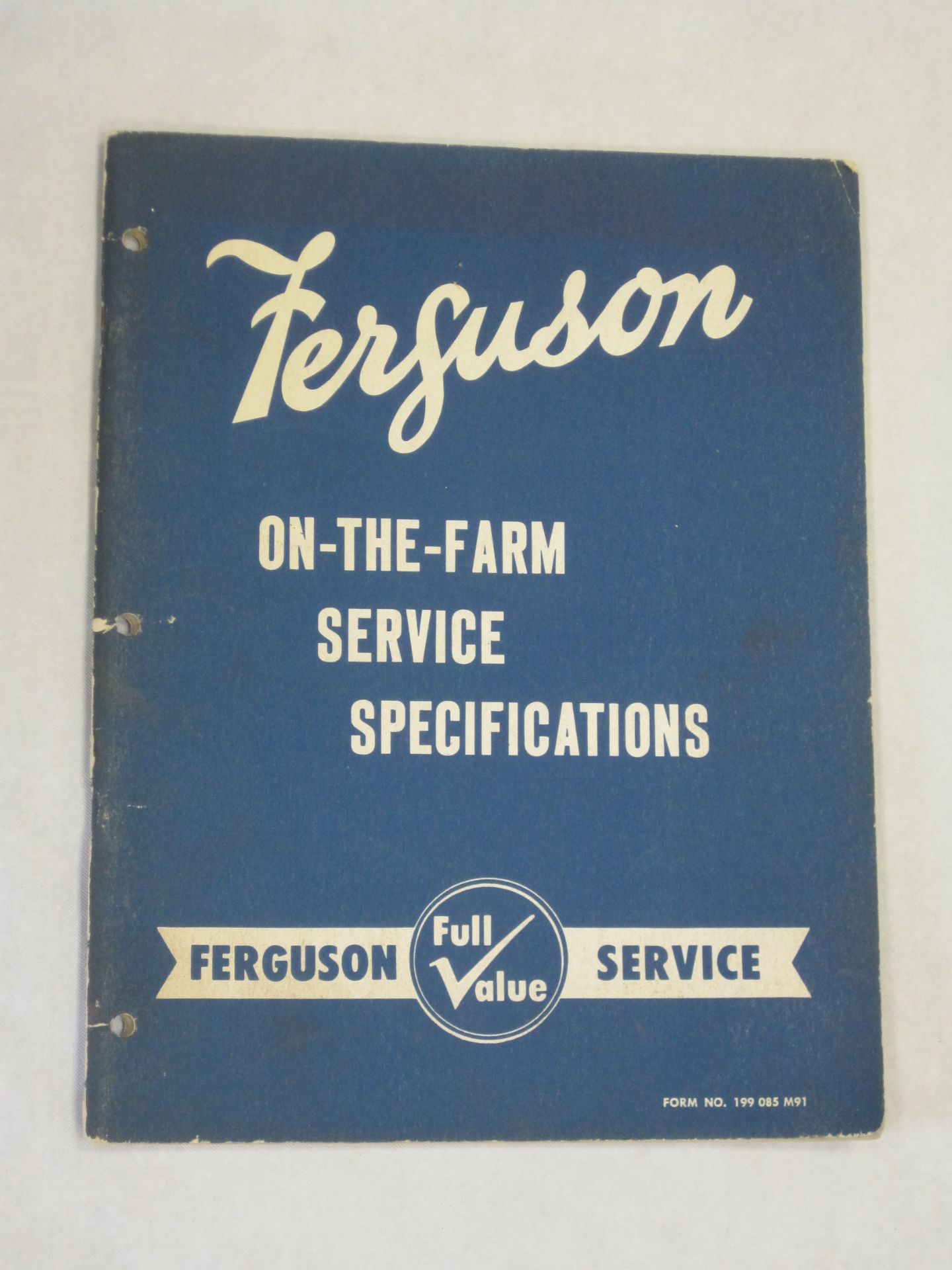 Ferguson On The Farm Service Specification a 1956 57pp brochure