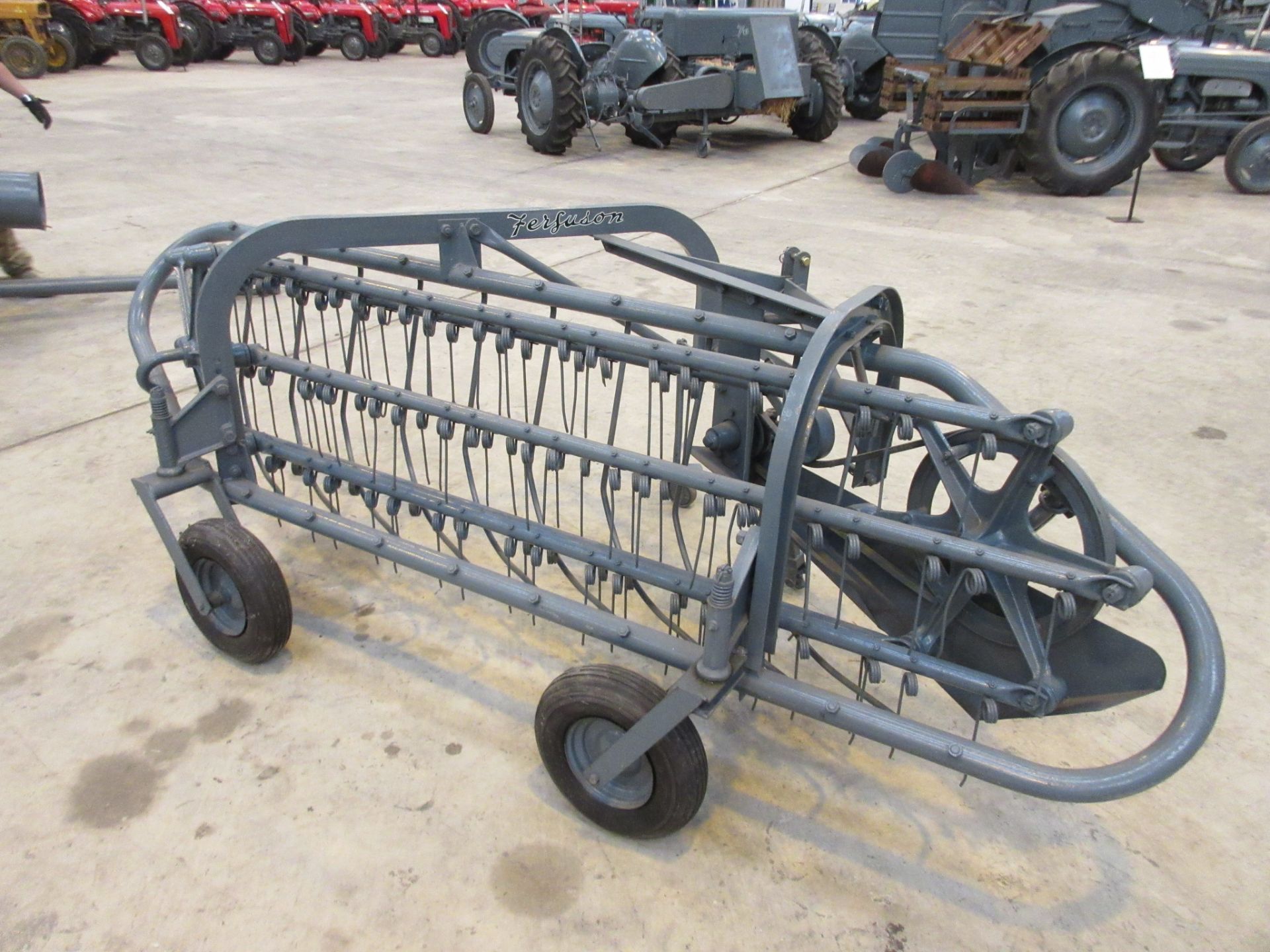 Ferguson (USA) side delivery rake an effective pto driven machine that was introduced to the UK