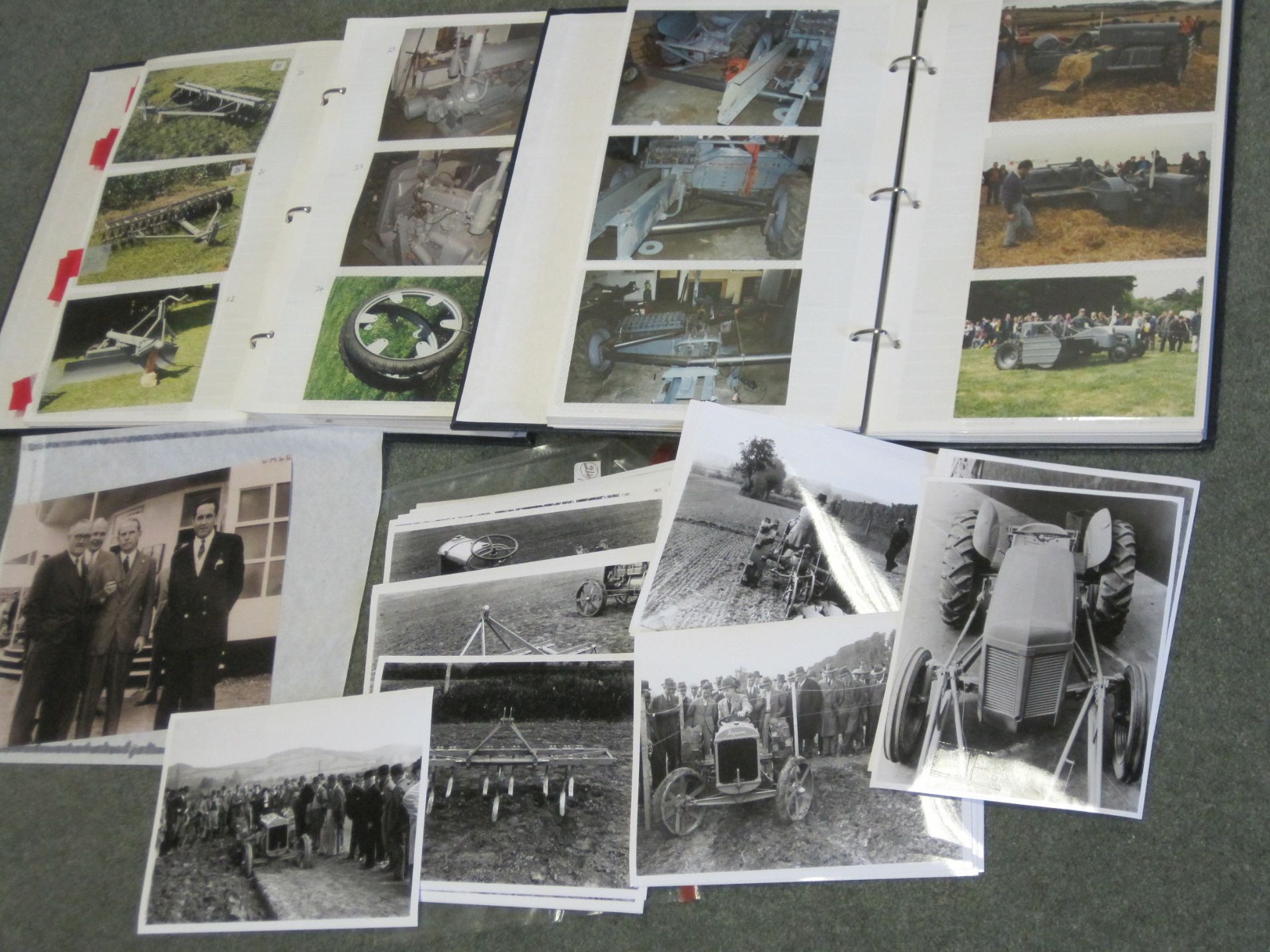 2no. photo albums containing a photographic record of the Hunday Collection including working images