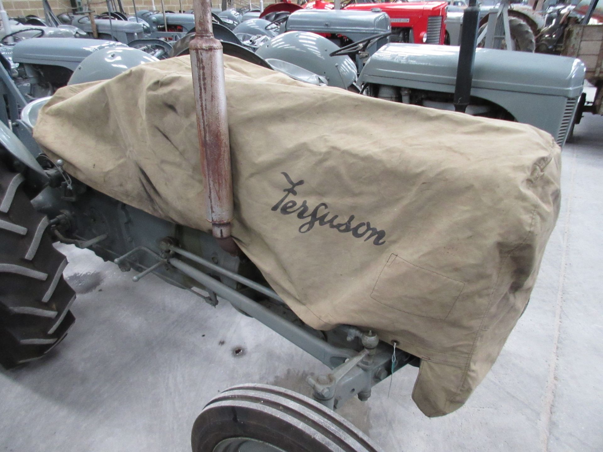 Ferguson canvas tractor cover, appearing in original condition