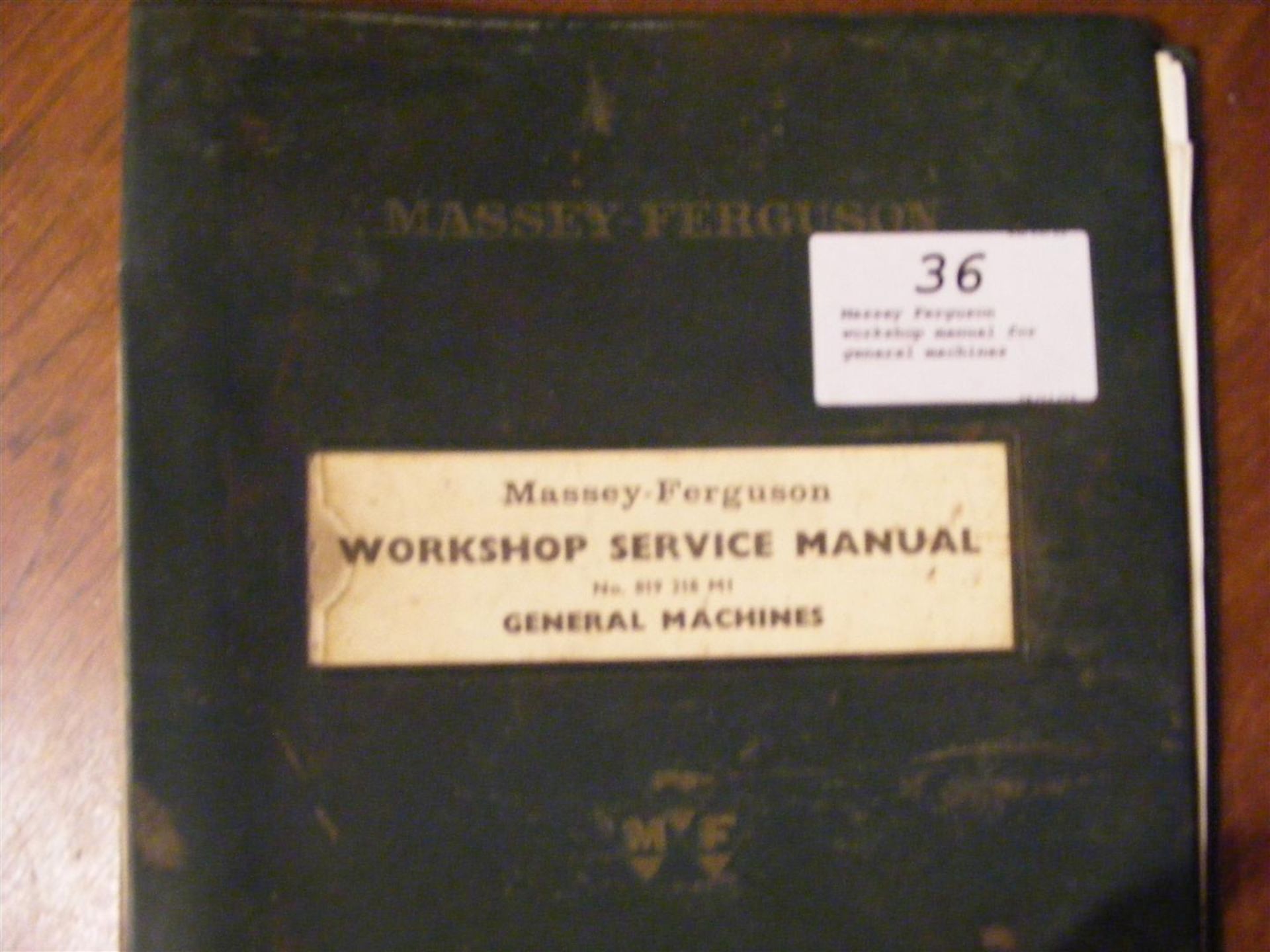 Massey Ferguson workshop manual for general machines