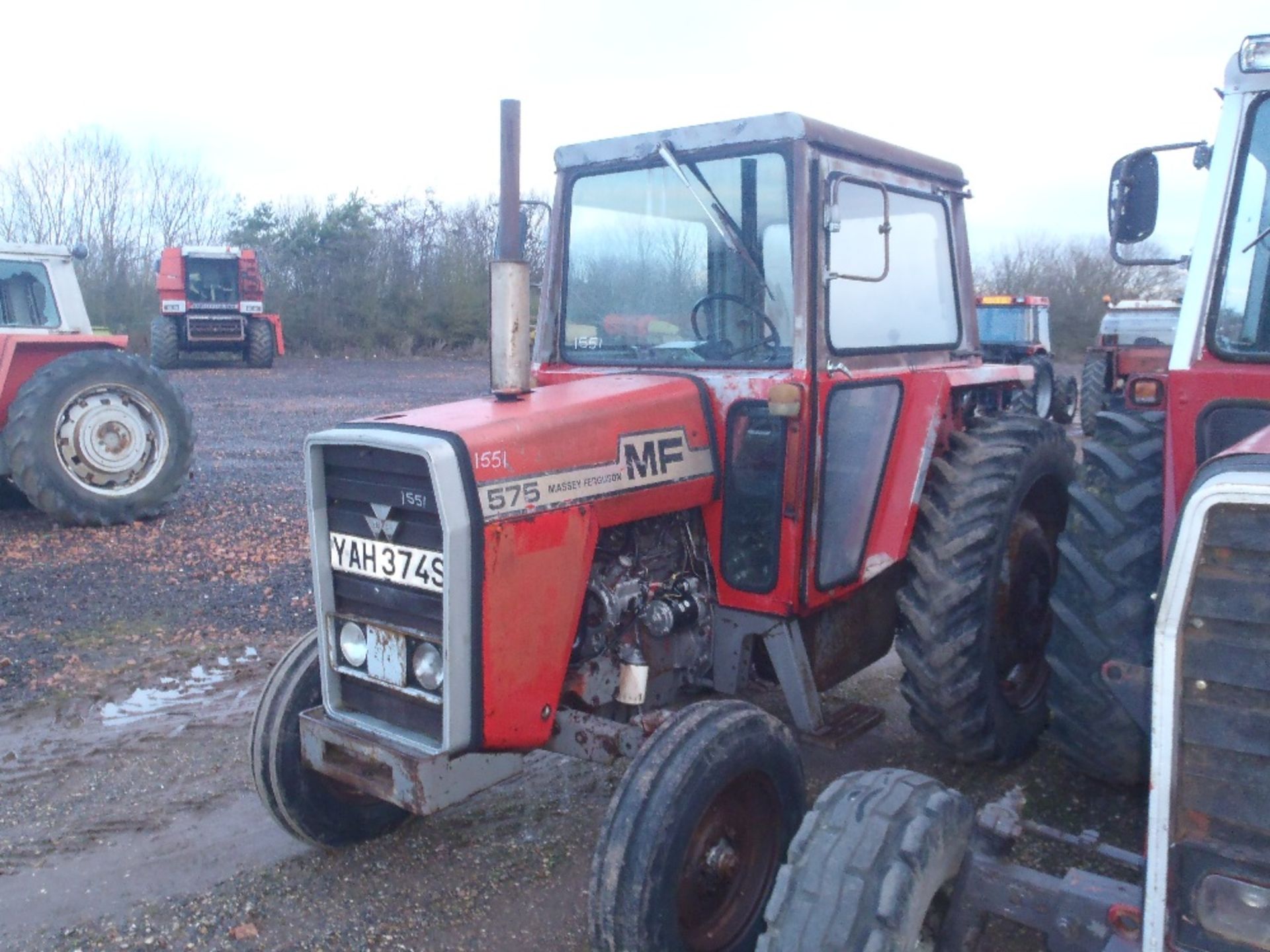 Massey Ferguson 575 Tractor Reg No YAH 374S Ser No 268733