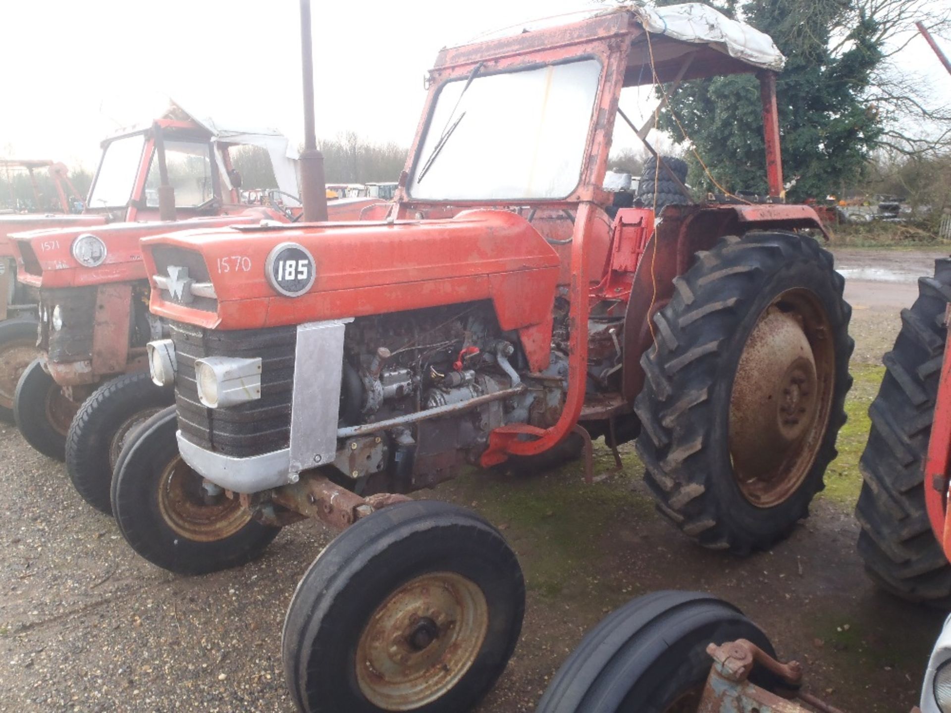Massey Ferguosn 185 Tractor With 4 Bolt Lift Pump Ser No 316679