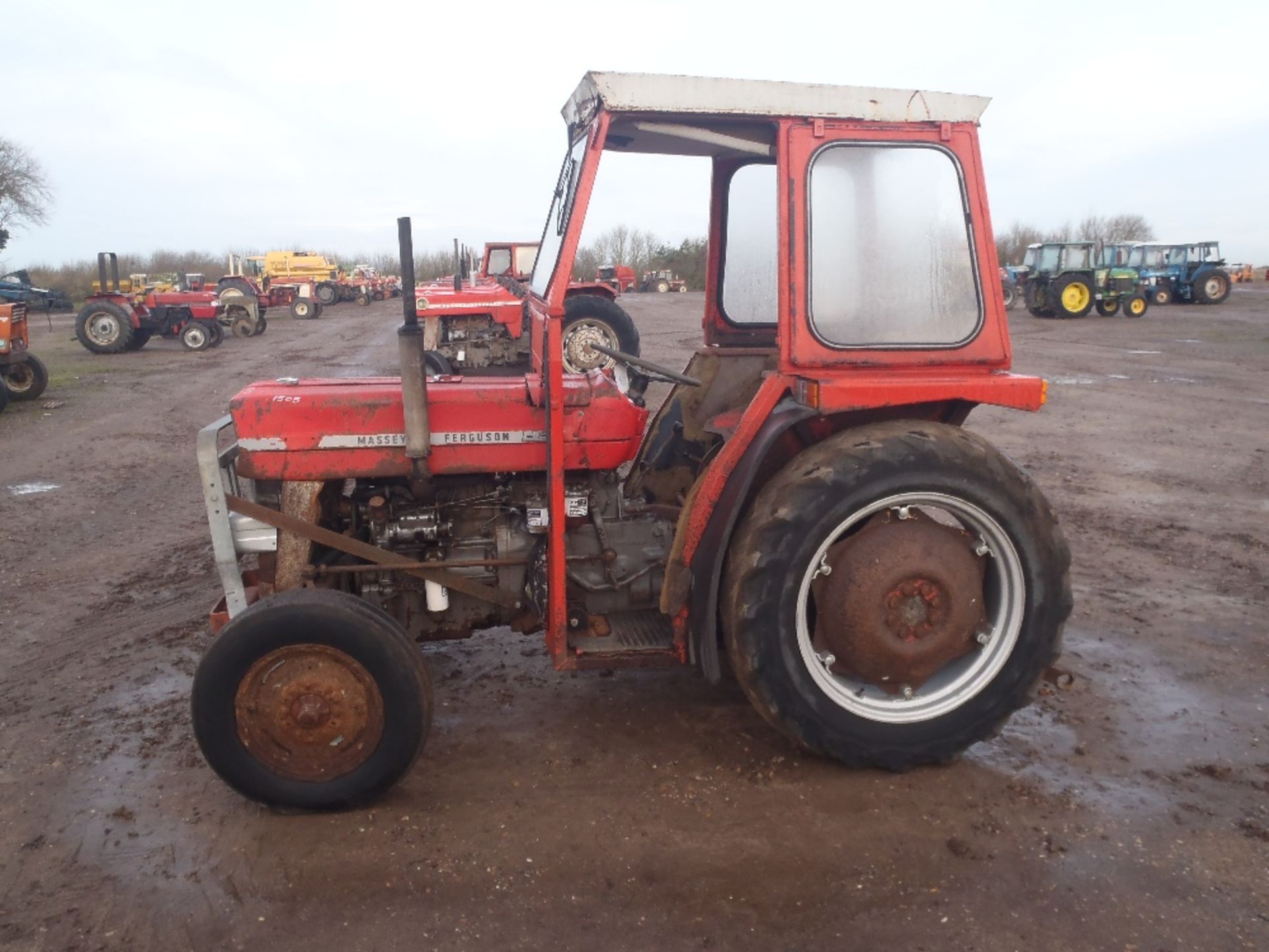 Massey Ferguson 135 Tractor with QD Cab. V5 will be supplied. Reg.No.OSM 348S Ser No 475578