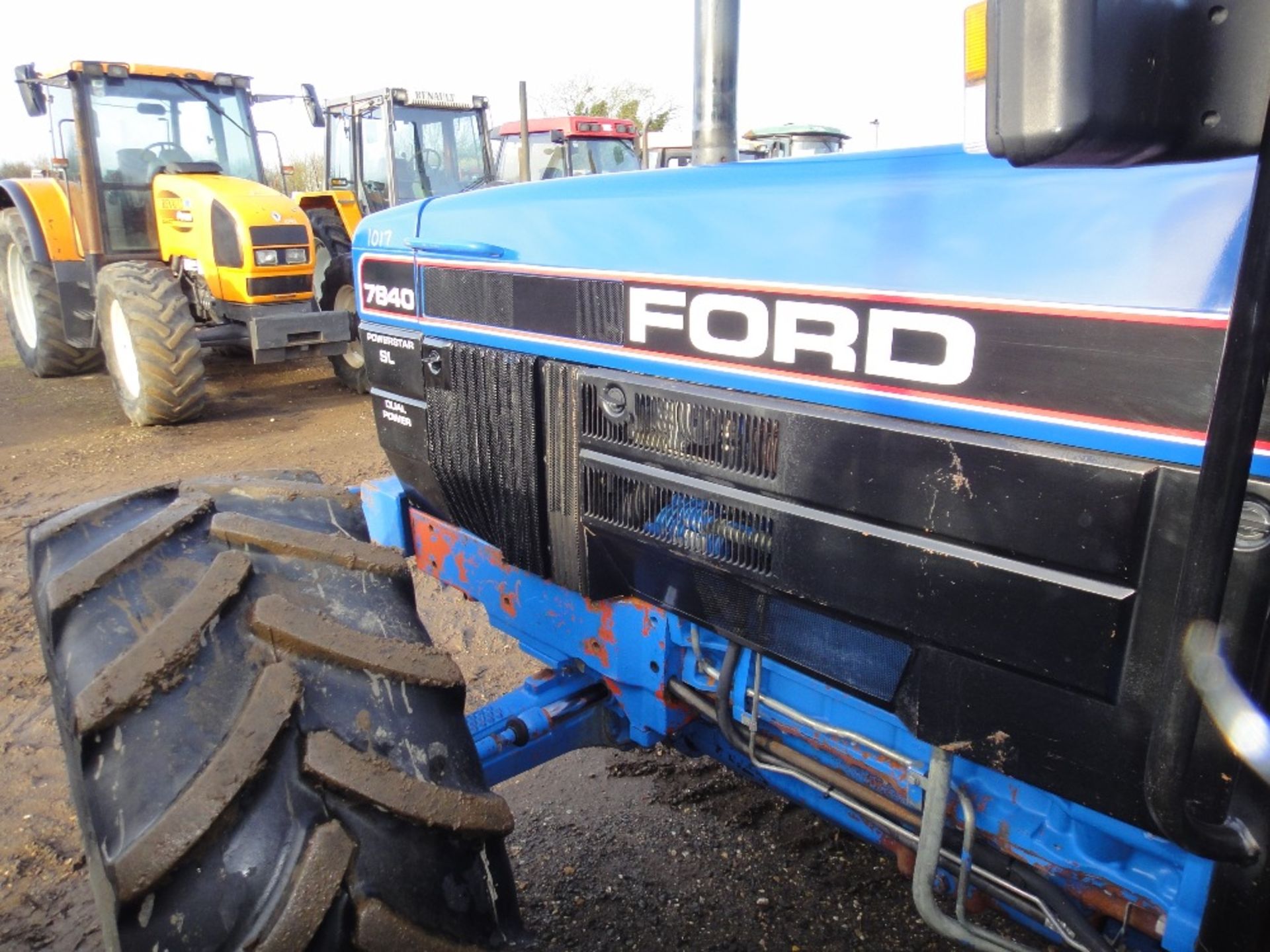 1994 Ford/New Holland 7840 SLDP 4wd Tractor. Circa 8200 hrs. French registration book will be - Image 9 of 14