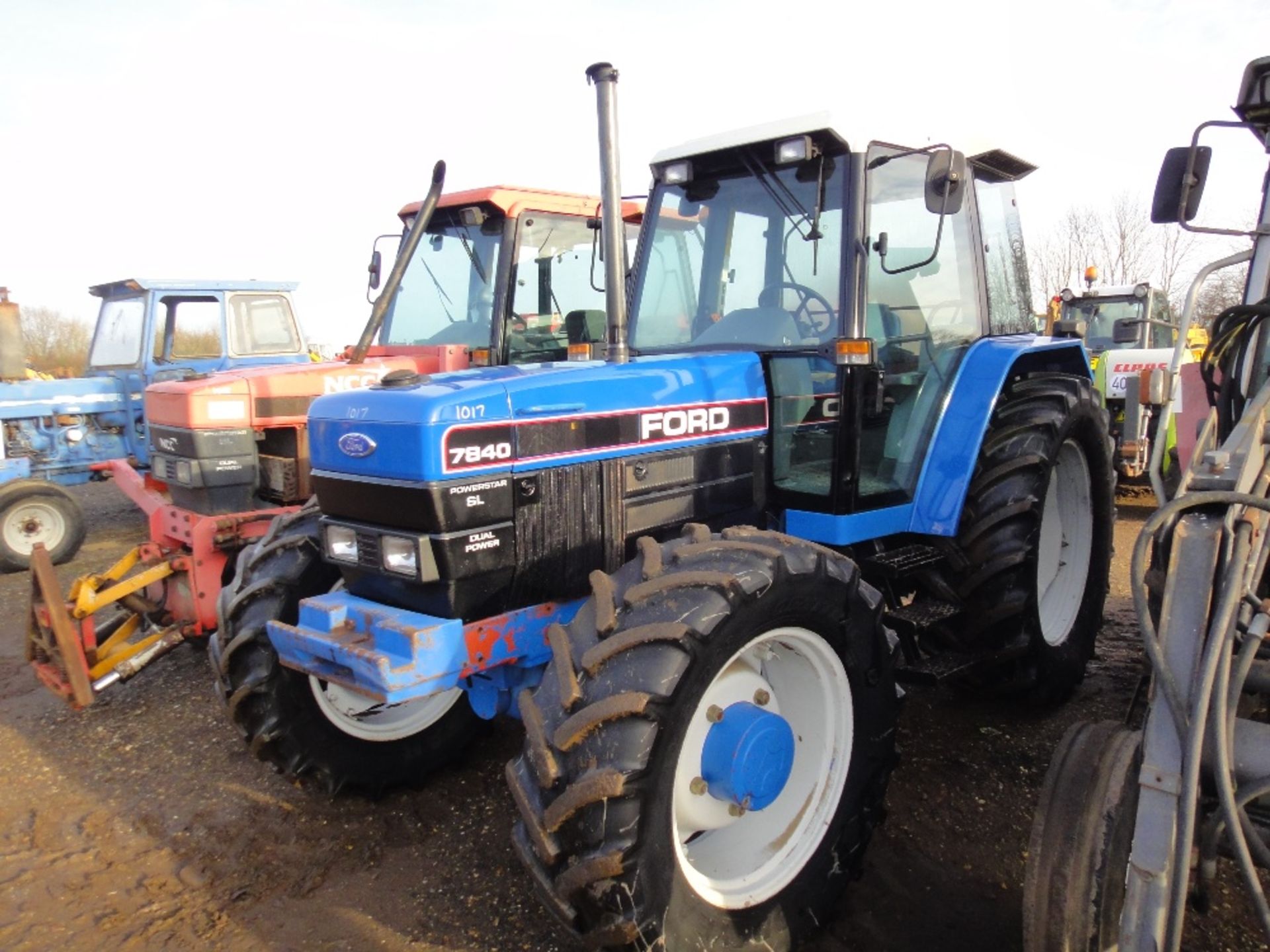 1994 Ford/New Holland 7840 SLDP 4wd Tractor. Circa 8200 hrs. French registration book will be