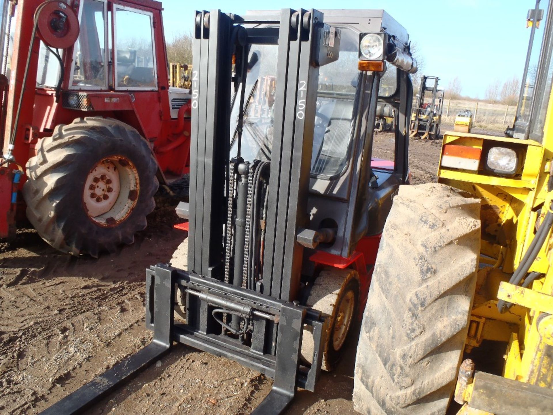 Manitou CD20P Forklift with 3 Stage Free Lift Mast, Side Shift, Forks. Serial No. 850552