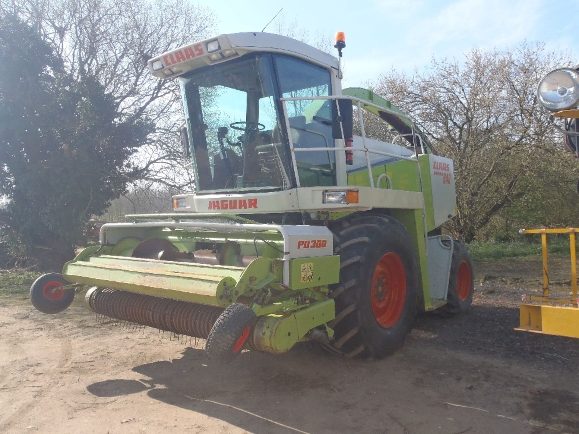 Claas Jaguar 840 Forage Harvester with 3m Grass Pick Up. Reg.No. T336 UOS